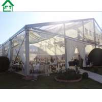 Outdoor Wedding Party Aluminum Alloy Frame Transparent Tent With Beautiful Roof Lining