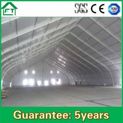 Fire Retardant Private Helicopter Storage Curved Warehouse Tent Cover For Sale