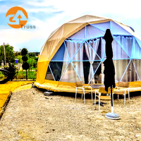 garden igloo geodetic dome/steel pvc camping tent with floor kit